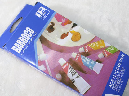 Barroco acrylic paint set packaging on a white background
