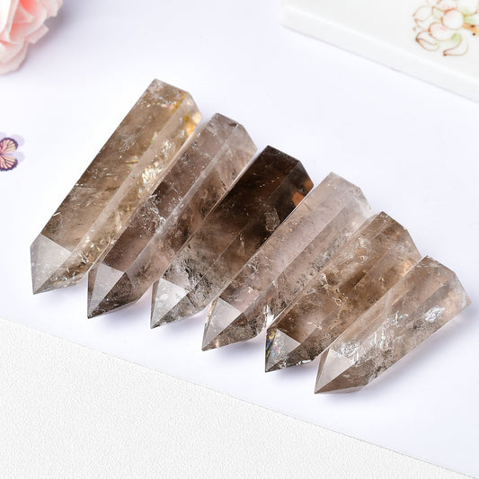 Natural tea crystal office decor stone
