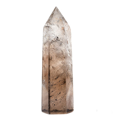Natural tea crystal office decor stone