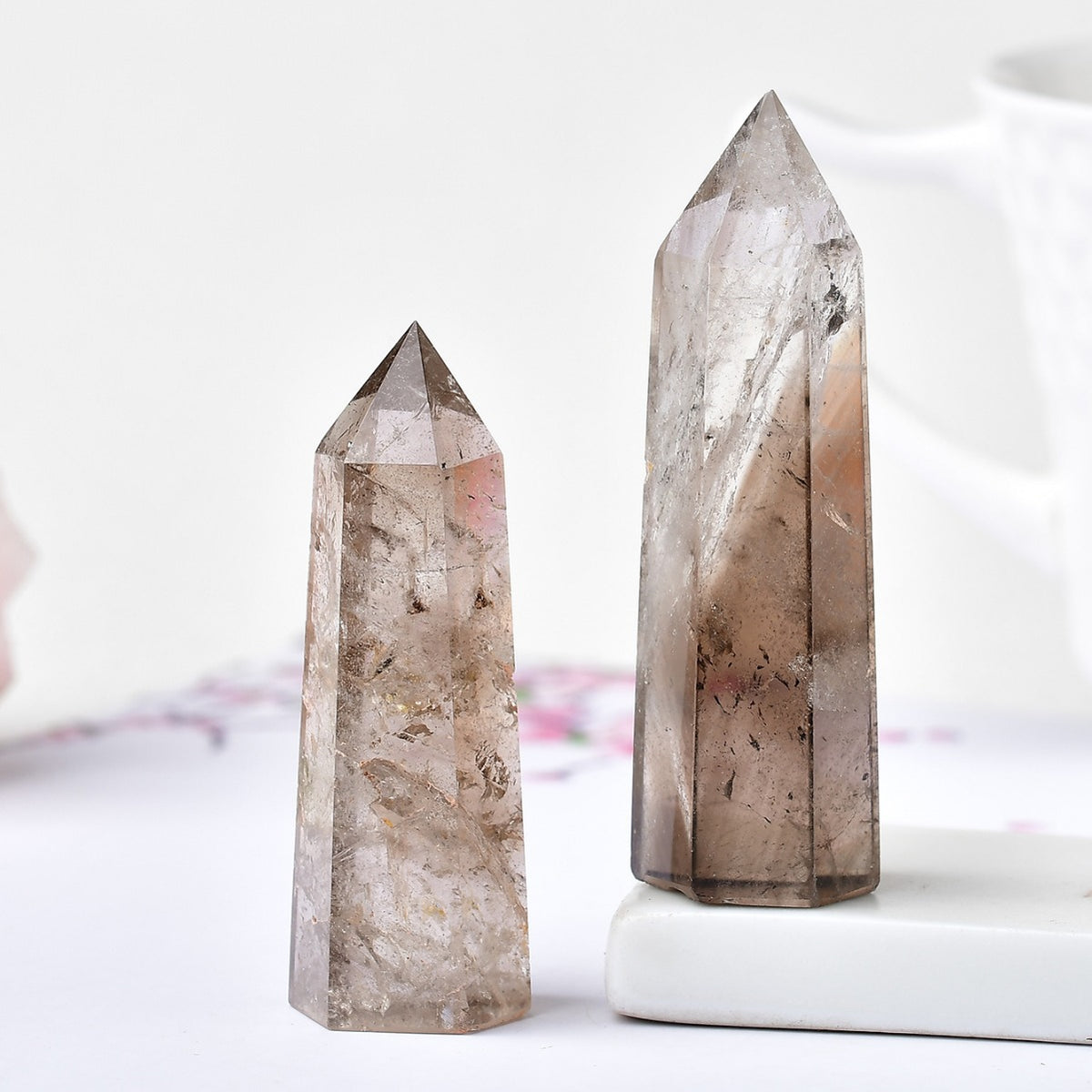 Natural tea crystal office decor stones