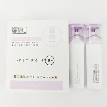 Purple Soft tip highlighter set