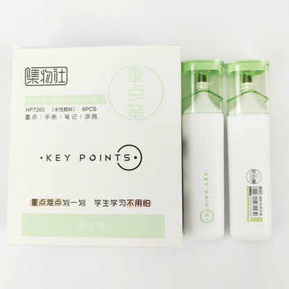 Green Soft tip highlighter set